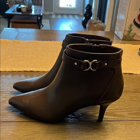 Charter Club Dark Brown Ankle Booties - Picture 3 of 3